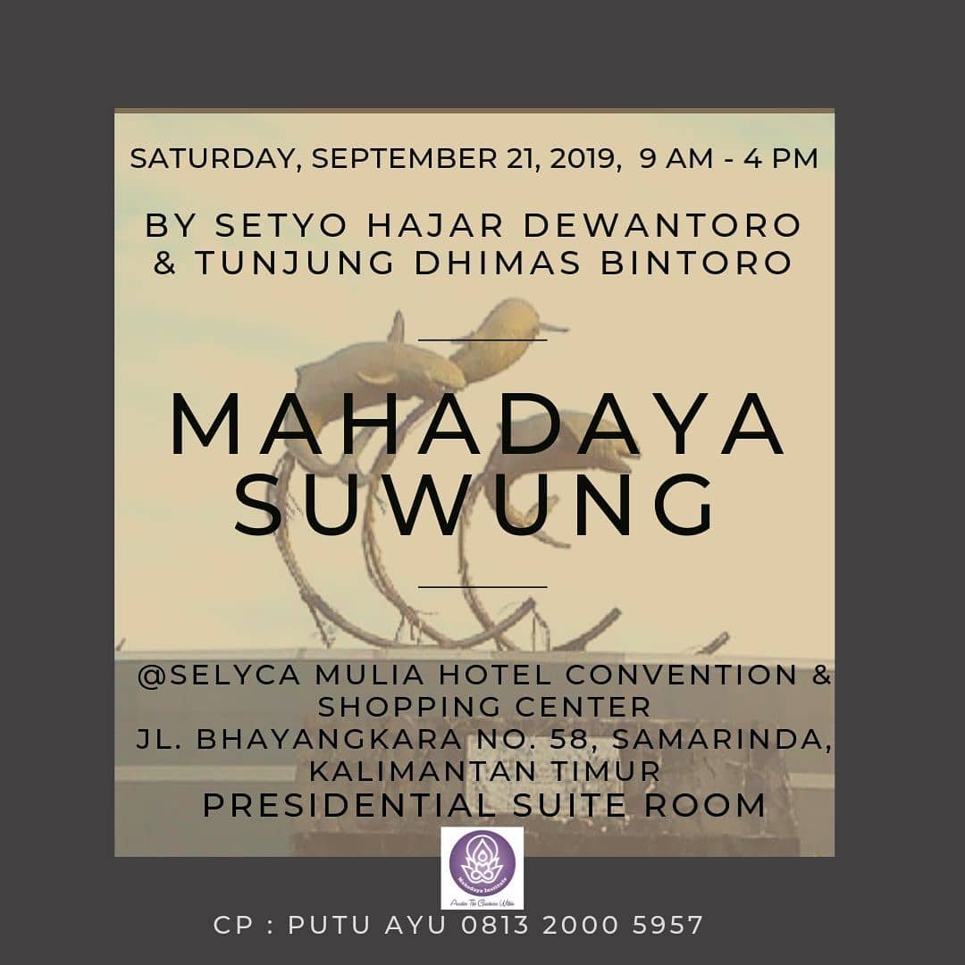 Workshop Mahadaya Suwung Samarinda Workshop Mahadaya Suwung Samarinda