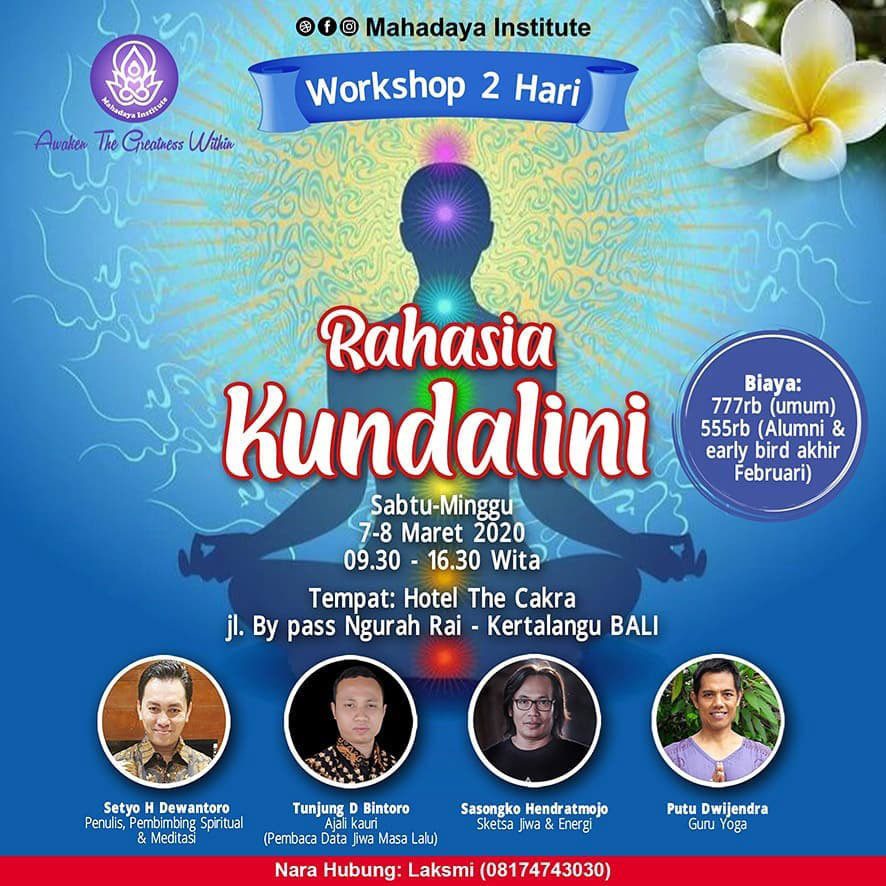 Workshop 2 Hari Rahasia Kundalini – Bali Workshop 2 Hari Rahasia Kundalini – Bali
