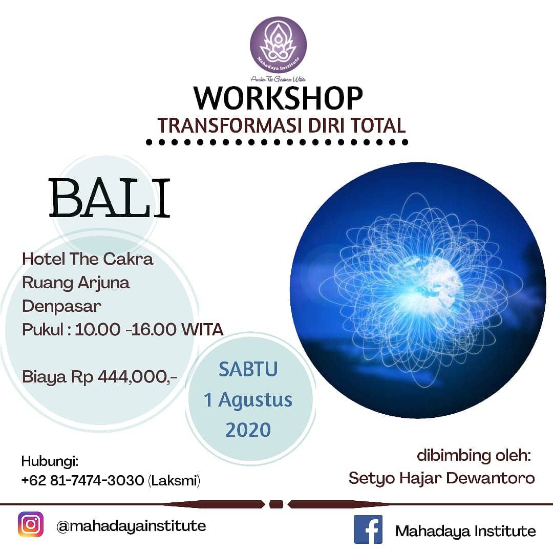 Workshop Transformasi Diri Total – Bali Workshop Transformasi Diri Total – Bali
