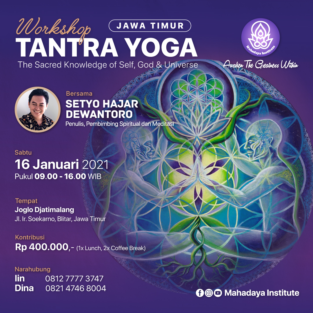 Workshop TANTRA Yoga, Blitar Jawa Timur 16 Januari 2021 Workshop TANTRA Yoga, Blitar Jawa Timur 16 Januari 2021