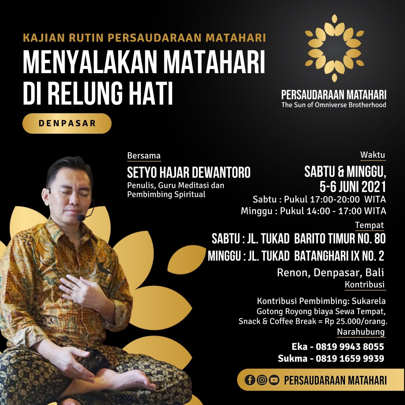 Kajian Bali Menyalakan Matahari di Relung Hati