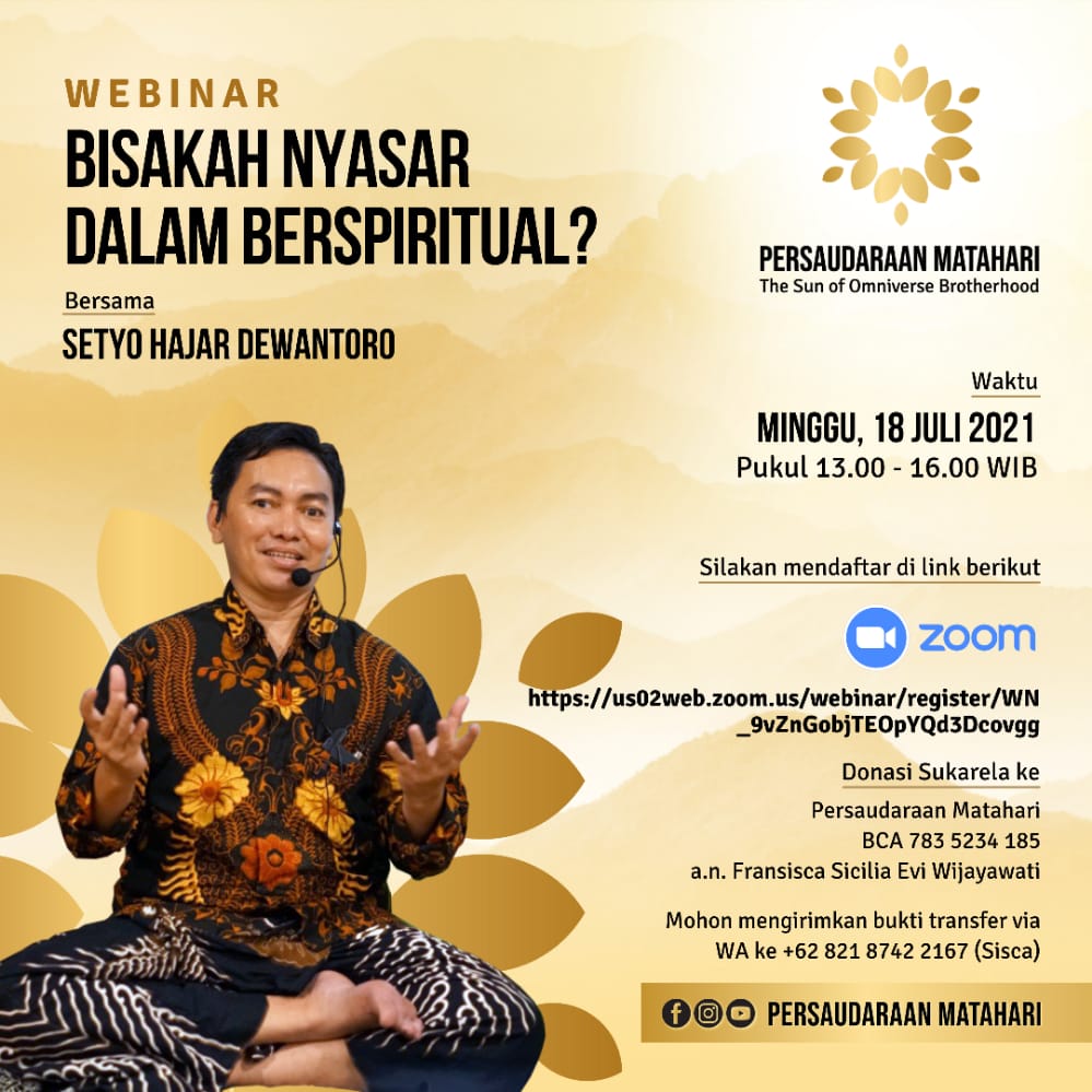 Webinar Bisakah Nyasar dalam Berspiritual