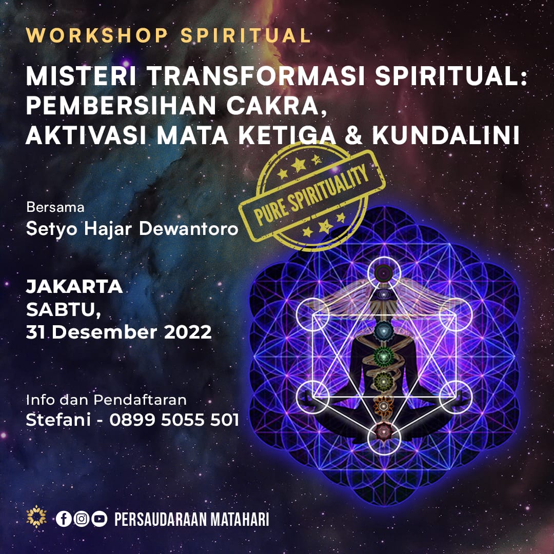 Misteri Transformasi Spiritual: Pembersihan Cakra, Aktivasi Mata Ketiga & Kundalini Misteri Transformasi Spiritual: Pembersihan Cakra, Aktivasi Mata Ketiga & Kundalini