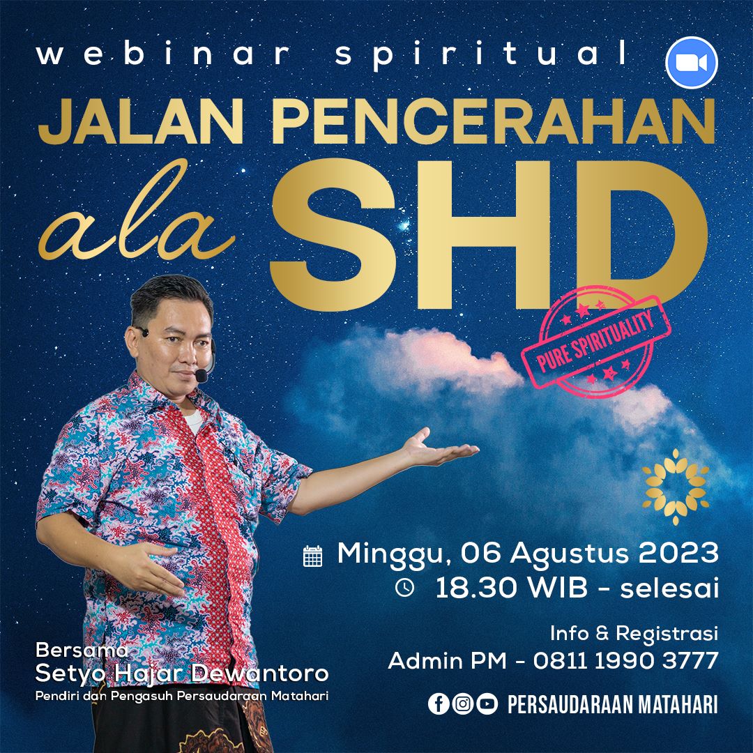 Webinar Spiritual: Jalan Pencerahan ala SHD