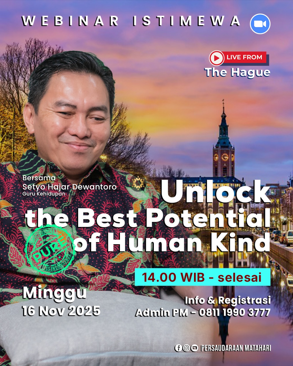 Webinar Unlock The Best Potential of Human Kind Webinar Unlock The Best Potential of Human Kind
