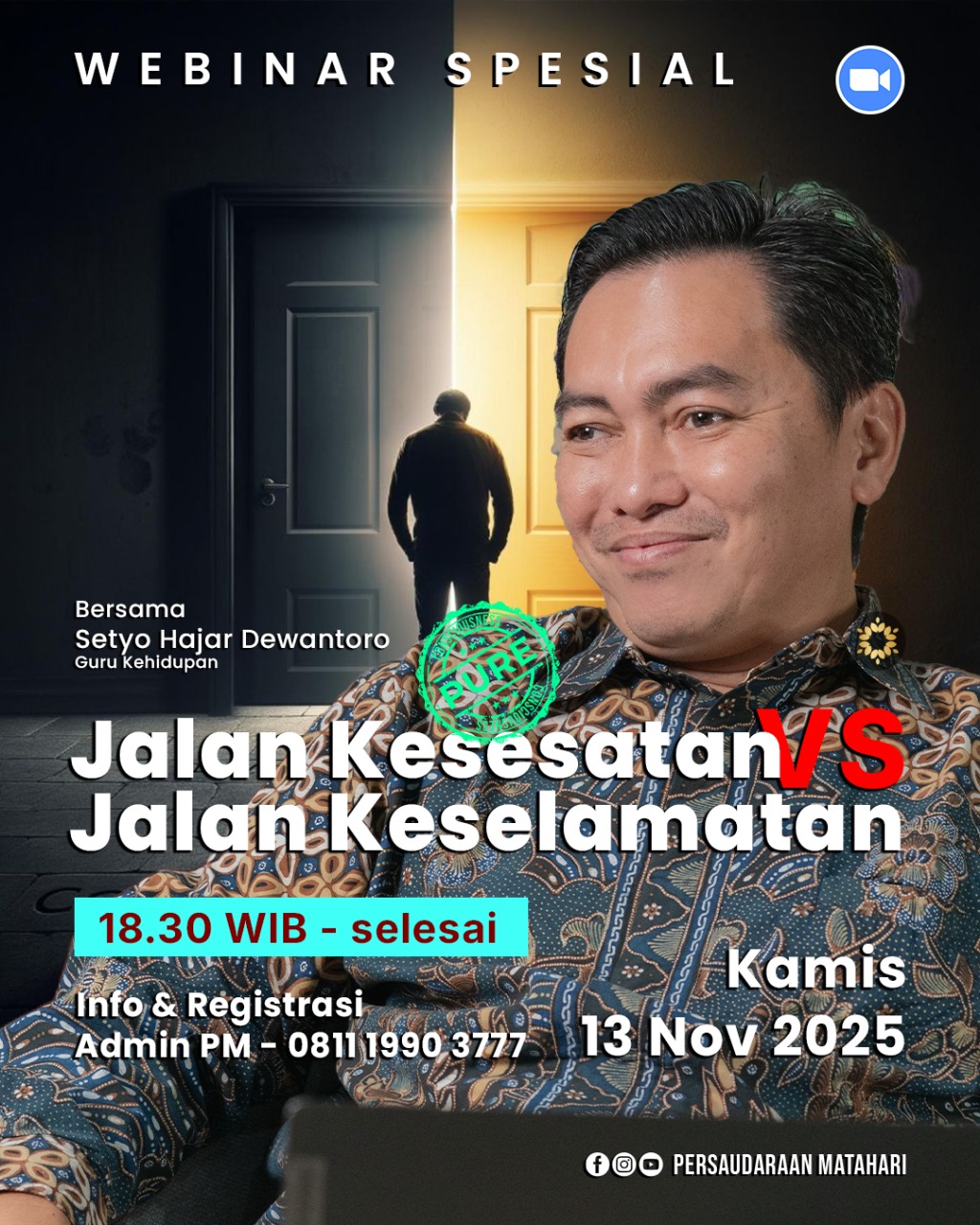 Webinar Jalan Kesesatan vs Jalan Keselamatan
