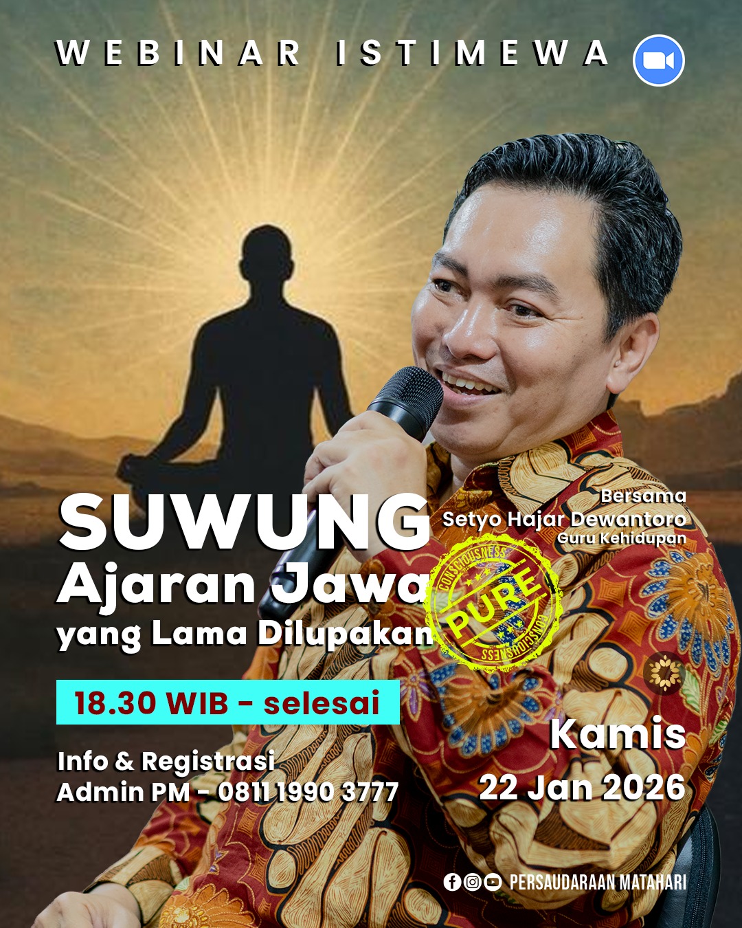 Webinar ‎SUWUNG ‎Ajaran Jawa yang Lama Dilupakan