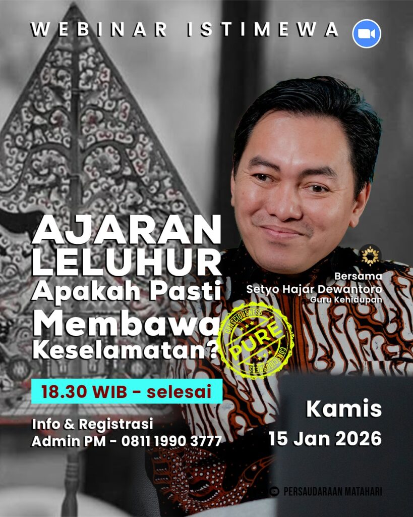 webinar ajaran leluhur apakah pasti membawa keselamatan
