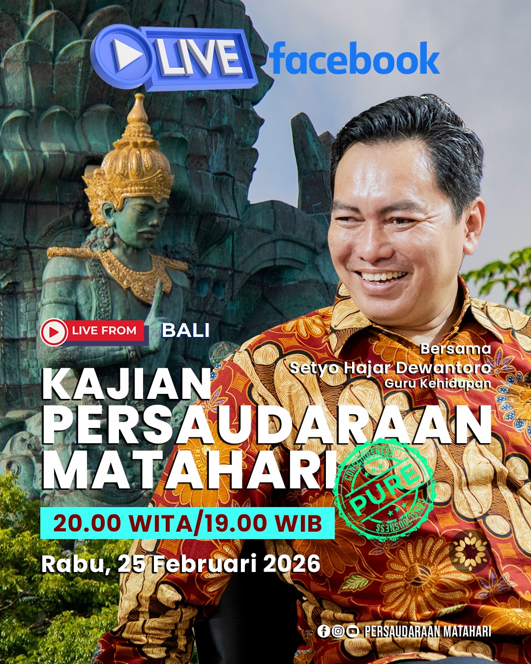 Live from Bali – Kajian Persaudaraan Matahari