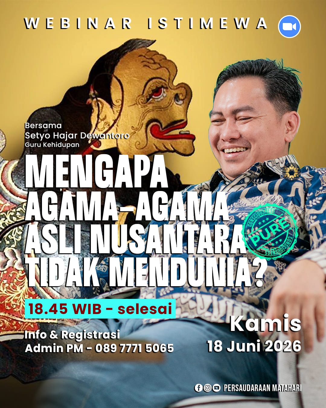 MENGAPA AGAMA-AGAMA ASLI NUSANTARA TIDAK MENDUNIA? MENGAPA AGAMA-AGAMA ASLI NUSANTARA TIDAK MENDUNIA?