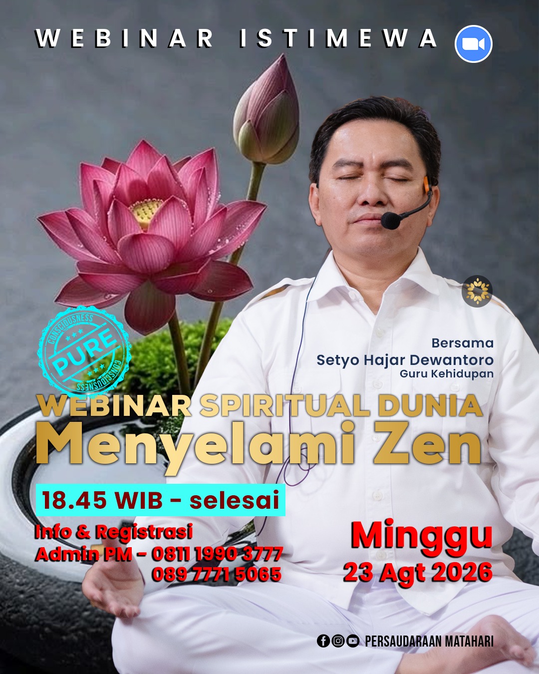 Webinar Spiritual Dunia Menyelami Zen Webinar Spiritual Dunia Menyelami Zen