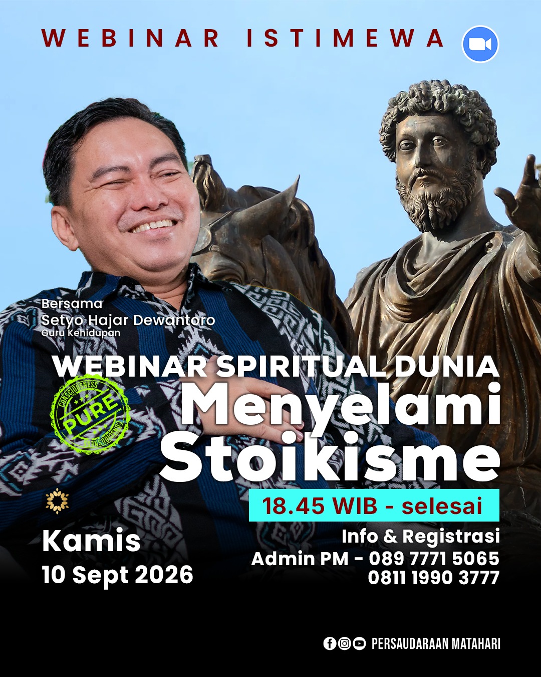 WEBINAR SPIRITUAL DUNIA Menyelami Stoikisme WEBINAR SPIRITUAL DUNIA Menyelami Stoikisme