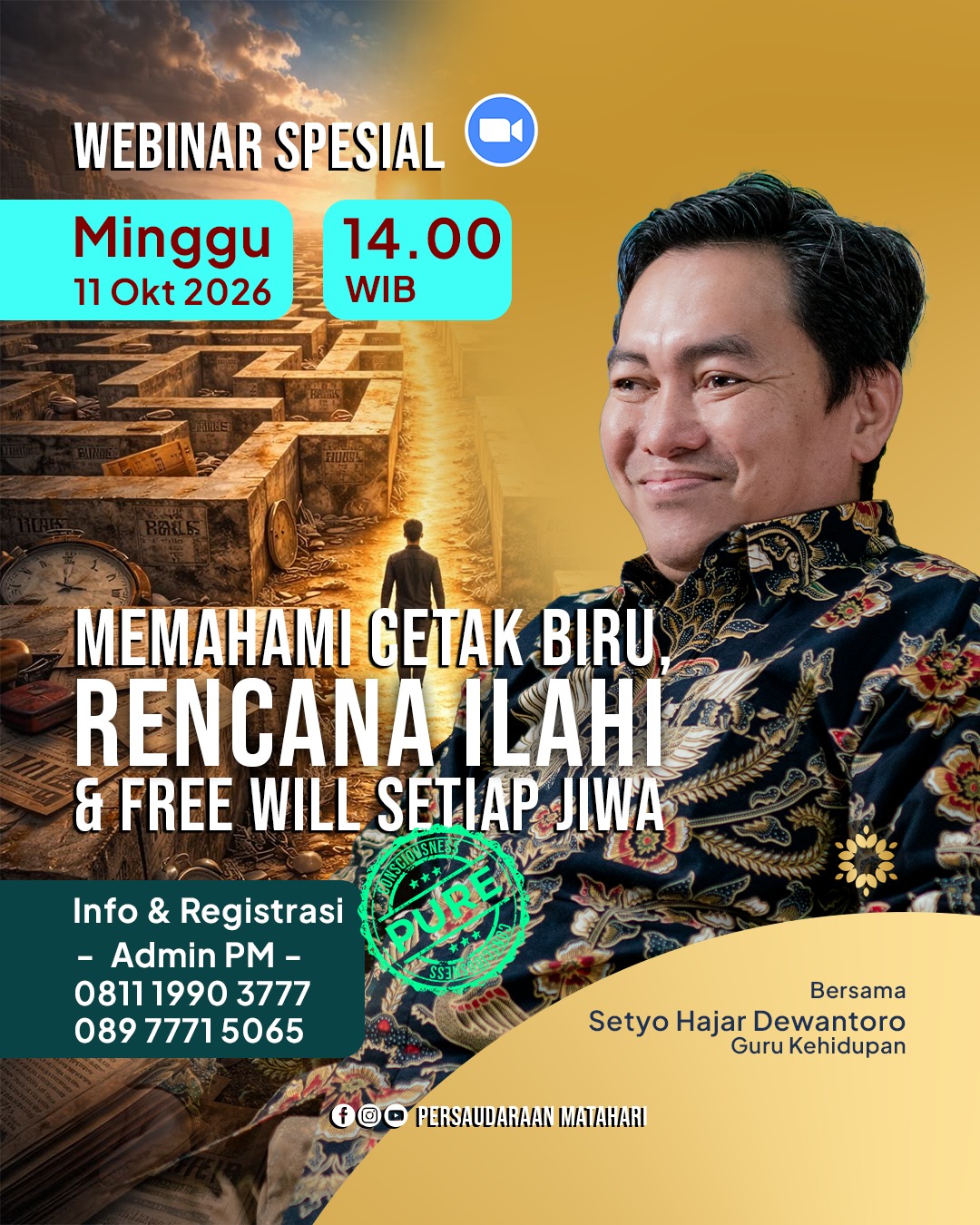 ‎MEMAHAMI CETAK BIRU, ‎RENCANA ILAHI, & FREE WILL SETIAP JIWA